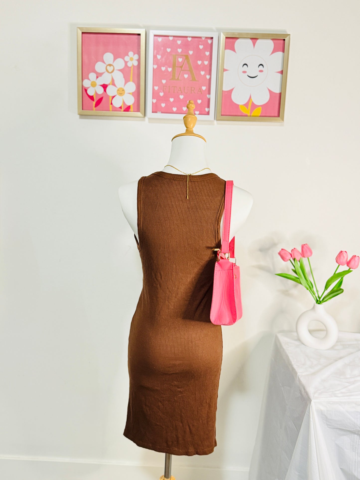 Ribbed Tank Midi Dress