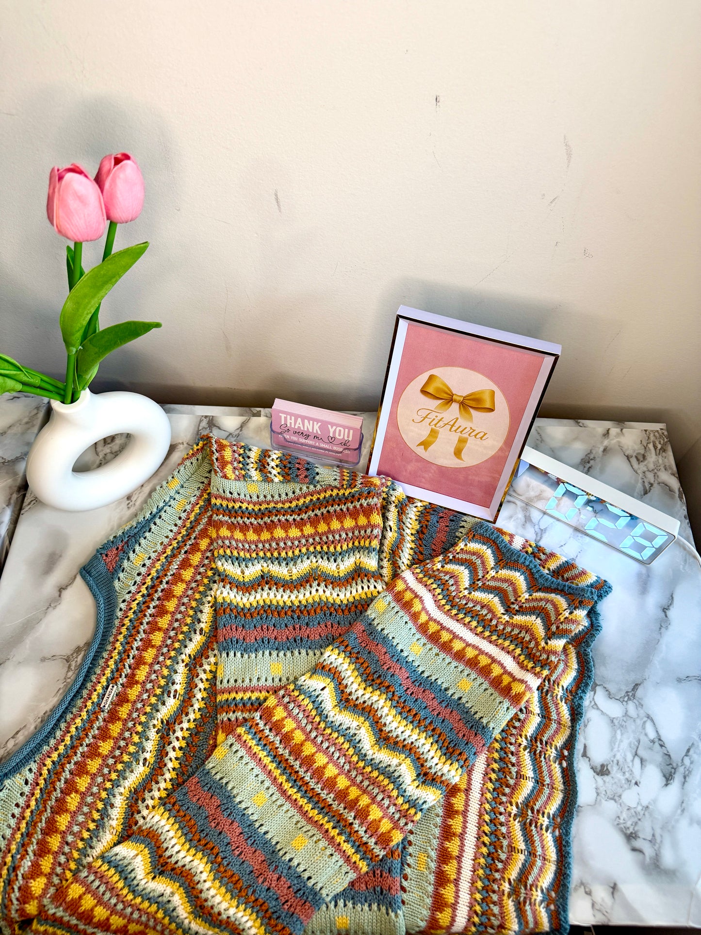 Rainbow Knit Sweater