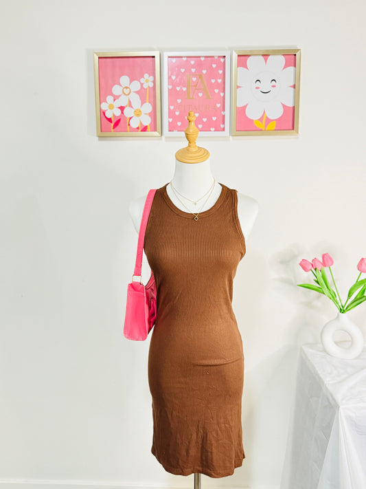 Ribbed Tank Midi Dress